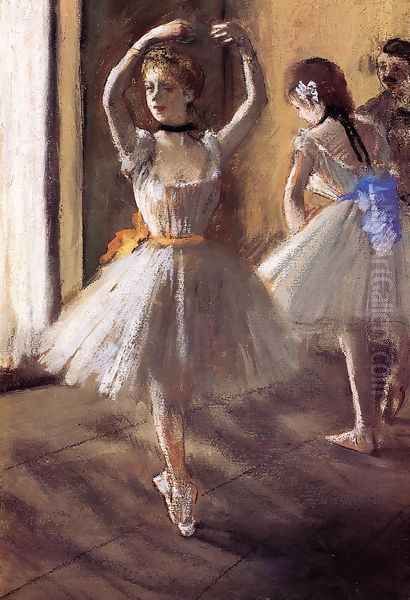 Two Dancers in the Studio I Oil Painting by Edgar Degas