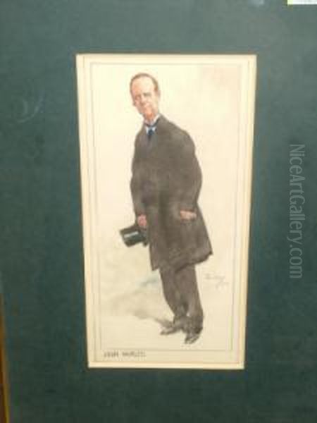 Portrait Of John Morley Standing Full-length Oil Painting by Philip William May