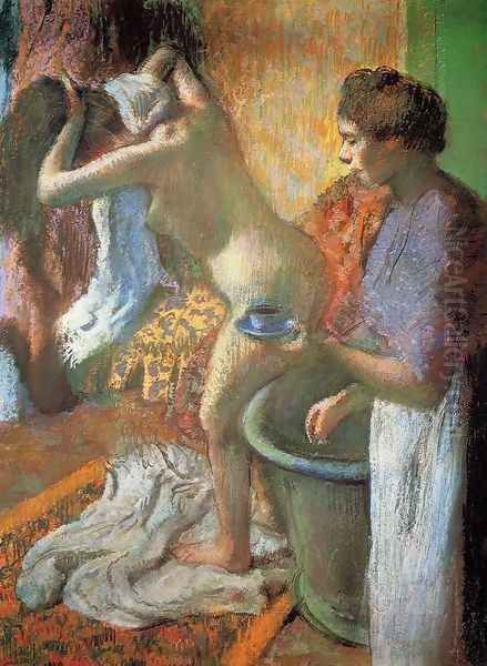 The Cup of Tea Oil Painting by Edgar Degas