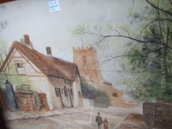 High Mill At Cobham Oil Painting by William Edward Mayes