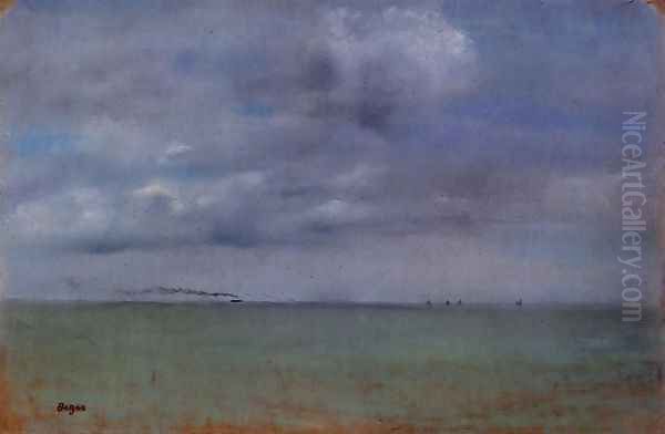 Seascape Oil Painting by Edgar Degas