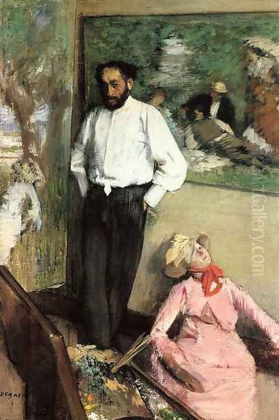 Portrait of Henri Michel-Levy in his studio, 1879 Oil Painting by Edgar Degas