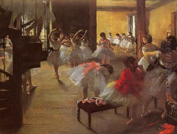 The Dance Class Oil Painting by Edgar Degas