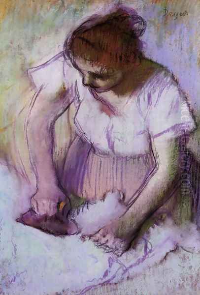 Woman Ironing IV Oil Painting by Edgar Degas