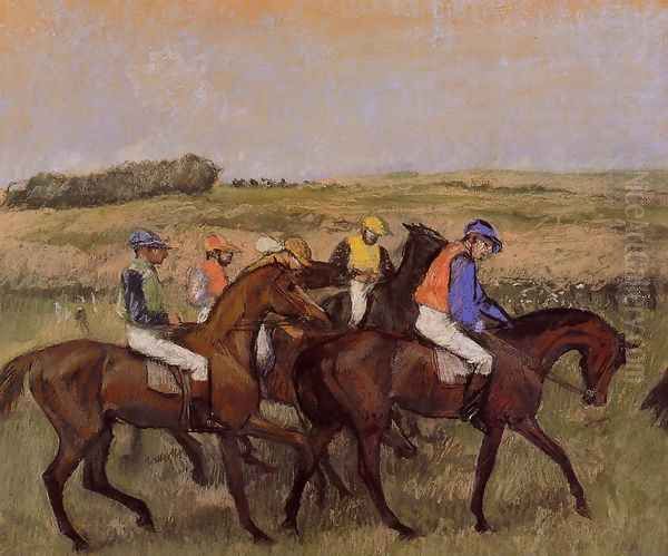 The Racecourse Oil Painting by Edgar Degas