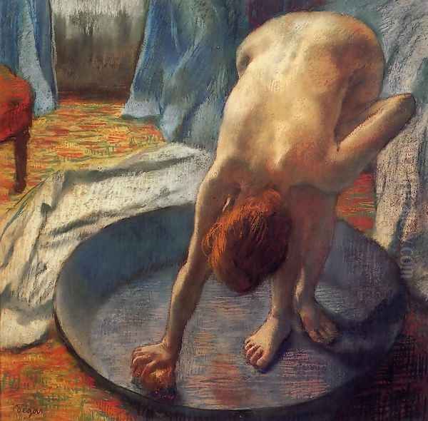 The Tub I Oil Painting by Edgar Degas