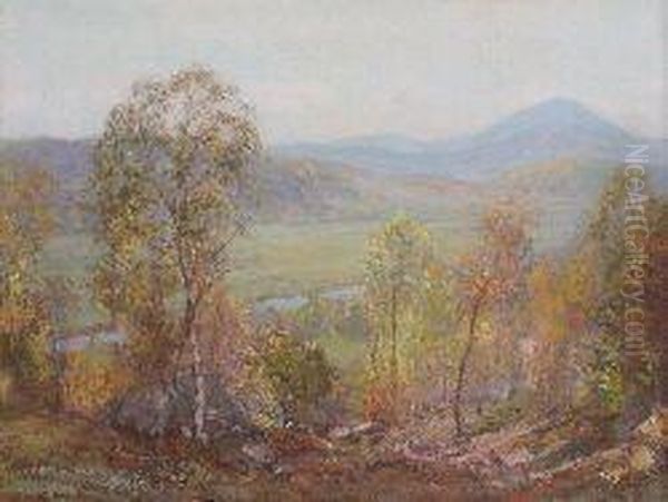 The Valley Of The Forth, Aberfoyle Oil Painting by Walter McAdam