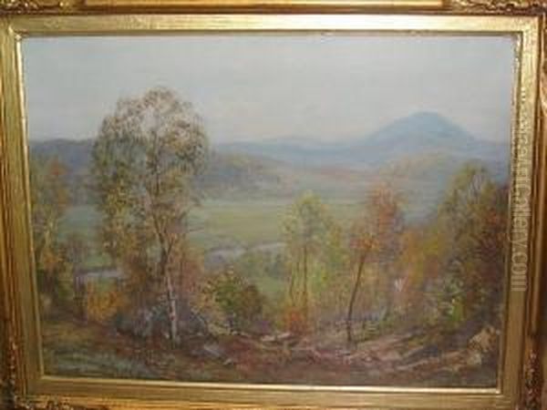 The Valley Of The Forth, Aberfoyle Oil Painting by Walter McAdam