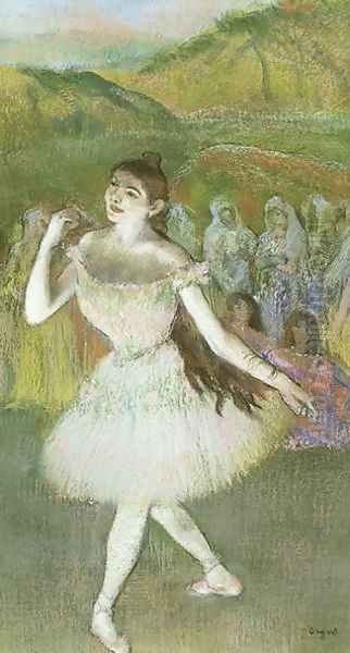 Pink Dancer Oil Painting by Edgar Degas