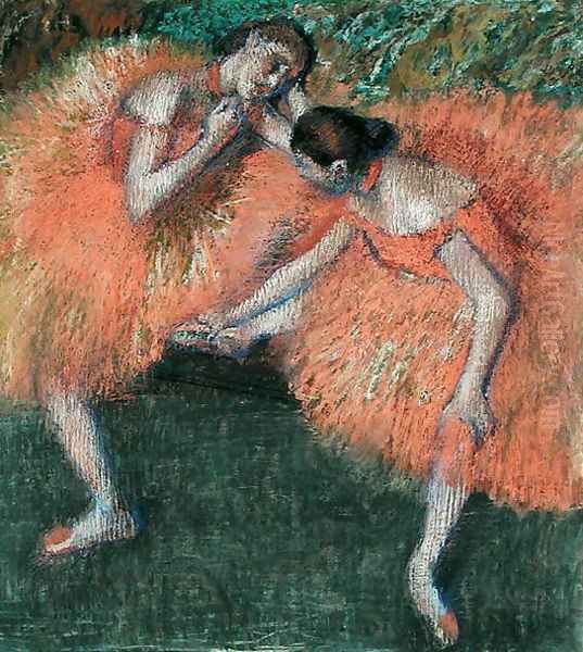 Two Dancers, c.1898 Oil Painting by Edgar Degas