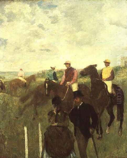 Before the Races Oil Painting by Edgar Degas