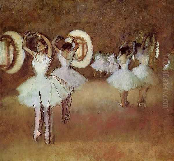 Dance Rehearsal in theStudio of the Opera Oil Painting by Edgar Degas