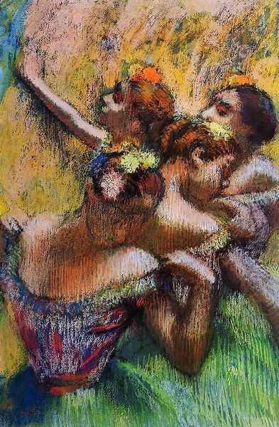 Four Dancers II Oil Painting by Edgar Degas