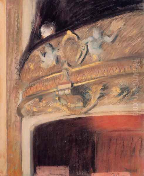 The Box at the Opera Oil Painting by Edgar Degas