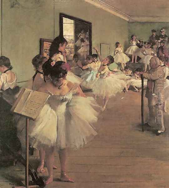 Dance Class I Oil Painting by Edgar Degas