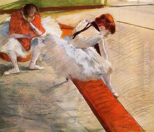 Dancers Resting Oil Painting by Edgar Degas