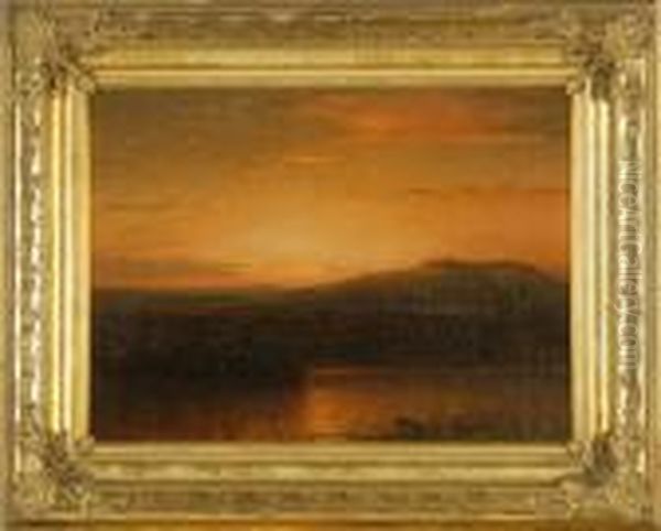 Sunset Over Lake George Oil Painting by George Herbert McCord