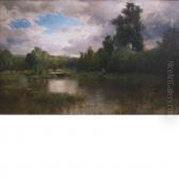 Landscape With Lake Oil Painting by George Herbert McCord