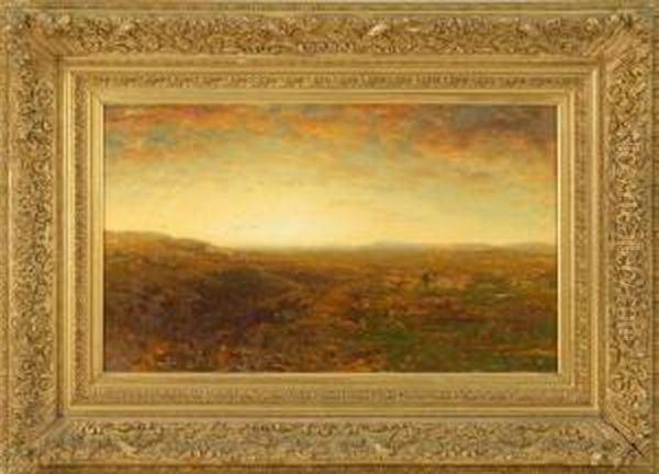 Sunset, Isle Of Wight Oil Painting by George Herbert McCord