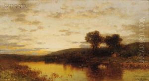 Evening In The Mohawk Valley Oil Painting by George Herbert McCord