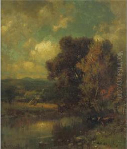 Autumn Landscape Oil Painting by George Herbert McCord