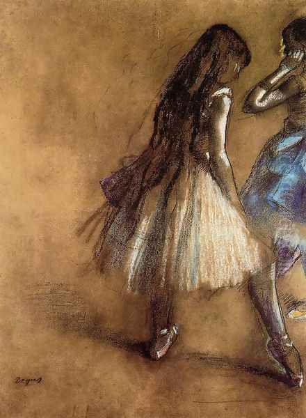 Two Dancers II Oil Painting by Edgar Degas