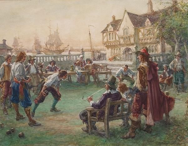 In Good King Charles' Golden Days Oil Painting by Arthur David Mccormick