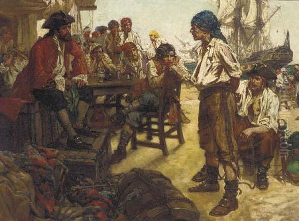 The Pirate's Tribunal Oil Painting by Arthur David Mccormick