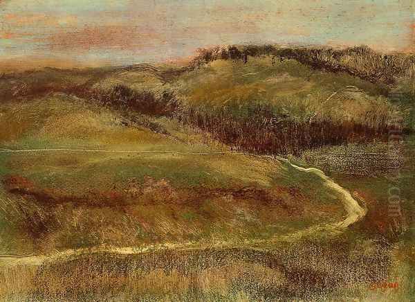 Landscape II Oil Painting by Edgar Degas