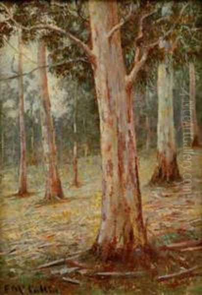 Tall Gums Oil Painting by Frederick McCubbin