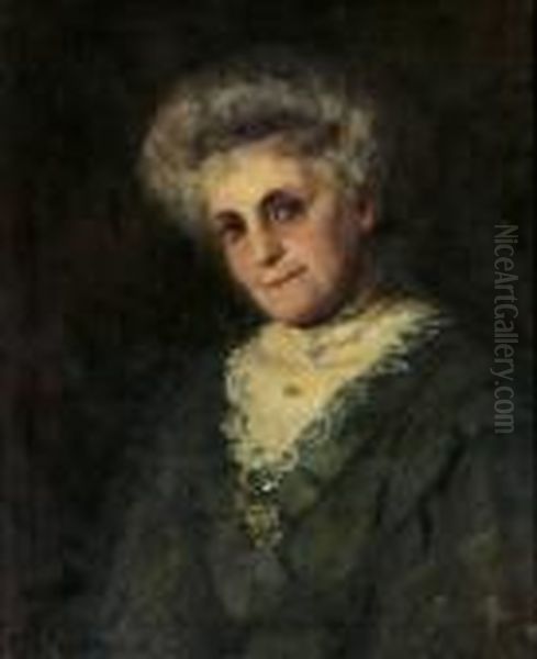 Portrait Of A Lady Oil Painting by Frederick McCubbin