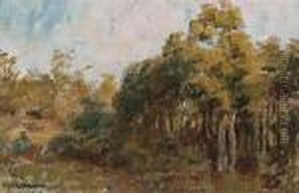 Bush, Macedon Oil Painting by Frederick McCubbin