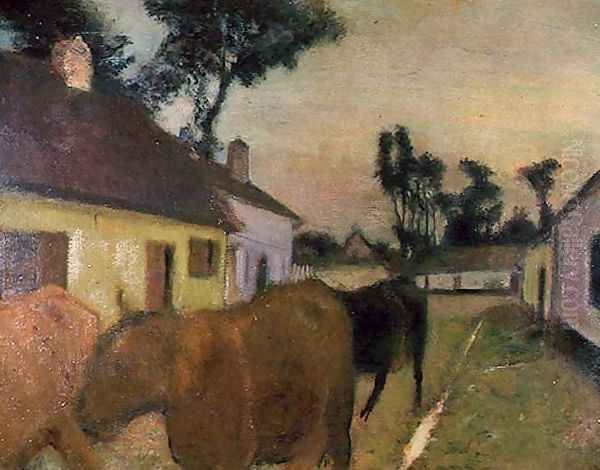 Return of the Herd Oil Painting by Edgar Degas