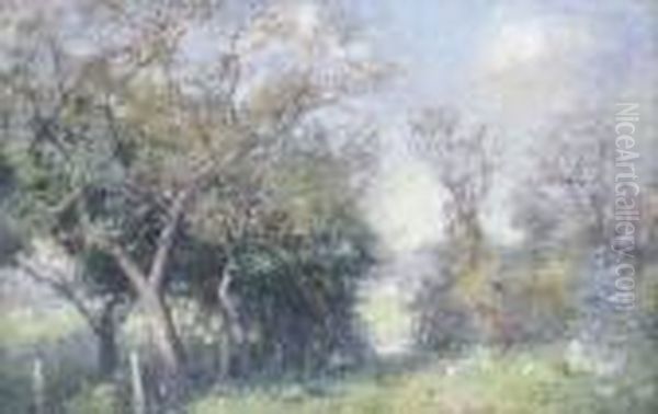 Kensignton Road South Yarra Oil Painting by Frederick McCubbin