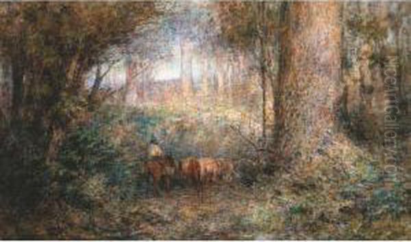 Evening In The Bush Oil Painting by Frederick McCubbin