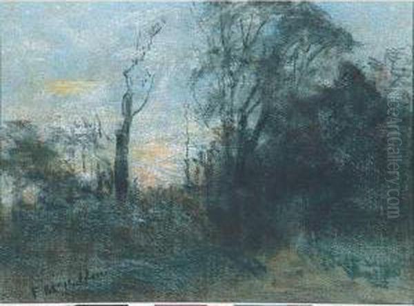 Evening, South Yarra Oil Painting by Frederick McCubbin