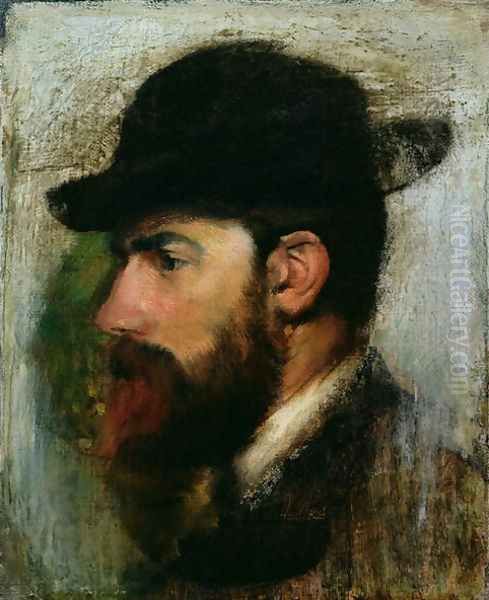 Portrait of Henri Rouart (1833-1912) 1871 Oil Painting by Edgar Degas