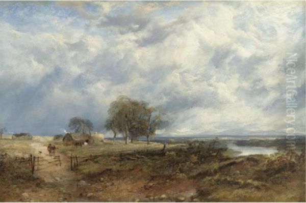 Near The River Tay Oil Painting by Horatio McCulloch