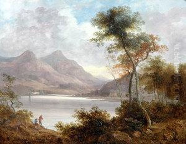 Bellhouse, Lake Windermere Oil Painting by Horatio McCulloch