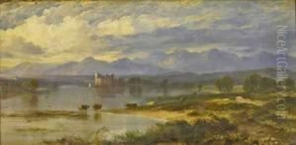 'duart Castle, Mull'. Oil Painting by Horatio McCulloch