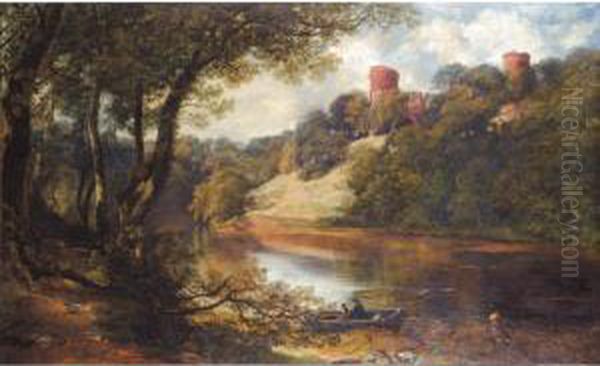 Bothwell Castle On The Clyde Oil Painting by Horatio McCulloch