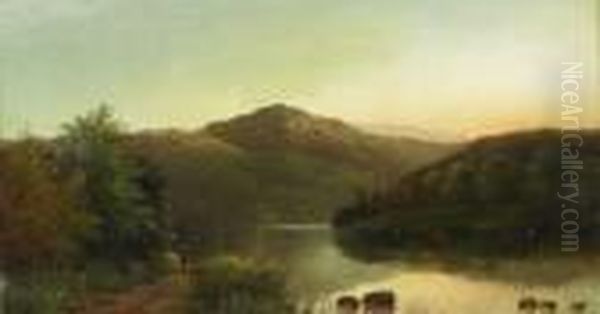 Lower Clyde Oil Painting by Horatio McCulloch