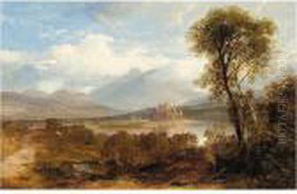 Kilchurn Castle,loch Awe Oil Painting by Horatio McCulloch