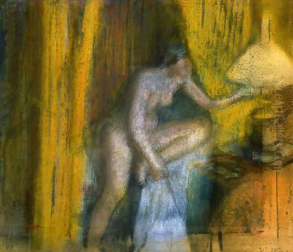 Bedtime Oil Painting by Edgar Degas