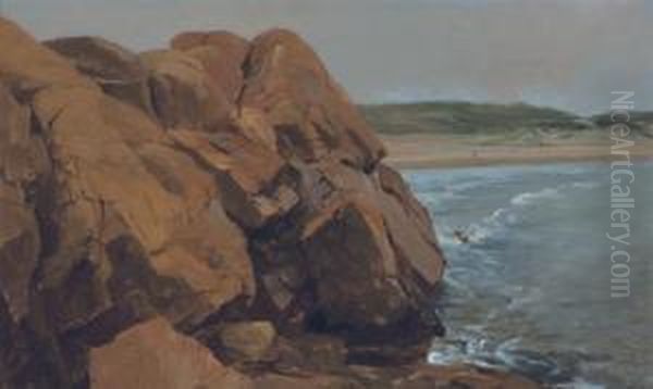 Bass Rocks Oil Painting by Jervis McEntee