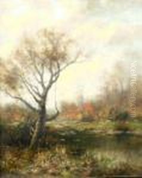 The Last Days Of Autumn Oil Painting by Jervis McEntee