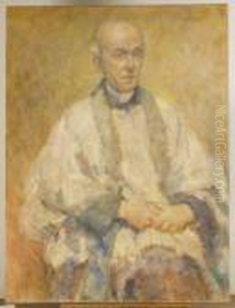 Clergyman Oil Painting by Ambrose McEvoy