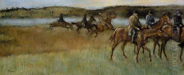 The Trainers Oil Painting by Edgar Degas