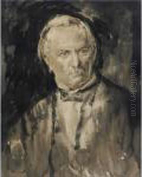 Portrait Of Rt. Hon. David Lloyd George Oil Painting by Ambrose McEvoy