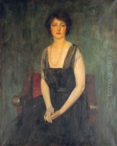 Portrait Of Dorothy Duveen Oil Painting by Ambrose McEvoy